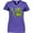 Purple, variant on Happy Mardi Gras Cute Alligator with Beads Women's V-Neck T-Shirt