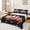 Black Red, variant on Manfei Cute Snowman Twin Sheet Sets 3pcs for Kids, Merry Chrismtas Twin Fitted Sheet, Xmas Sled Flat Sheet, Microfiber Bedroom Decor
