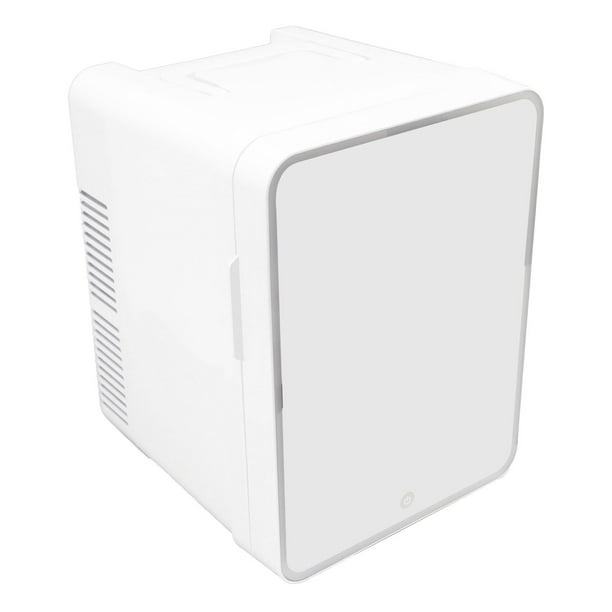 Mini Refrigerador, Nevera De Belleza Con Espejo LED 10L Multifunción De Conservación Duradera Para El Hogar Para El Exterior Para Dormitorios