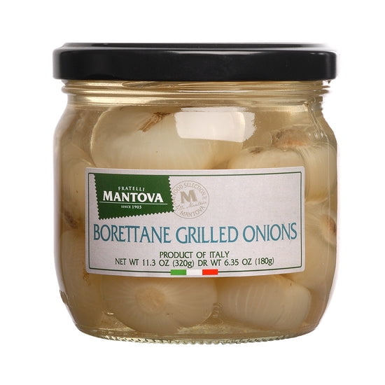 (Pack of 6), Mantova Borettane Grilled Onions, 11.3 oz