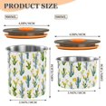 thumbnail image 3 of Watercolor Cactus Cacti Airtight Coffee Bean Canister 30oz Food Storage Containers with Lids For Gournd, Tea, Sugar, Flour, Rice, Cereal, Candy Cookie Jar, 3 of 8