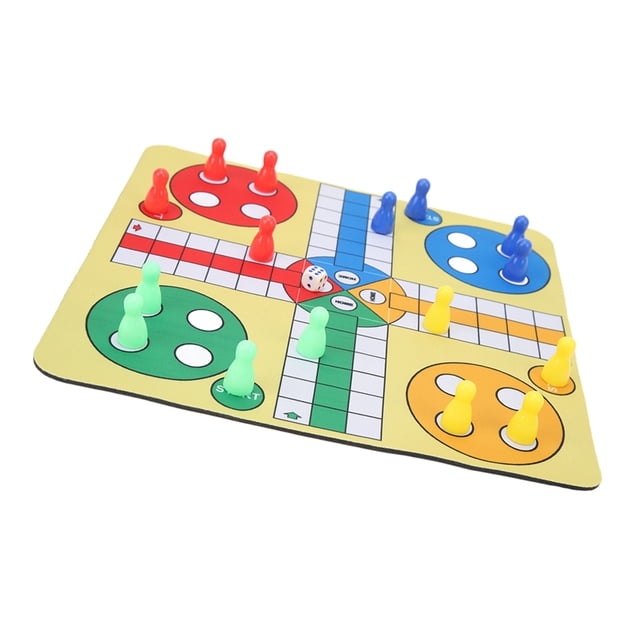 Flying Chess Carpet, Flying Chess Rug Leather Multi Functions For Families For Travel
