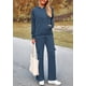 thumbnail image 4 of Conjunto Deportivo para Mujer PRETTYGARDEN Sudadera con Capucha y Pantalones Cargo XL Azul, 4 of 8