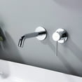 thumbnail image 5 of Kibi Circular Single Handle Wall Mounted Bathroom Sink Faucet, 5 of 5