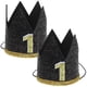 thumbnail image 1 of KAKOWELY 2 piezas de gorro de cumpleaños para bebé, corona para el primer cumpleaños, sombrero para fiesta de cumpleaños infantil, decoración para fiesta, 1 of 5