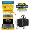 thumbnail image 2 of For Spirit Airlines Personal Item Bag 18x14x8 Foldable Travel Duffel Bag Underseat Tote Carry on Luggage Duffle Overnight with Shoulder Strap, 2 of 6