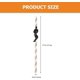 thumbnail image 2 of Yaju Bachelorette Party Decorations Naughty Straws Dancing Men Straws Disposable Glitter Confetti Straws For Beveage Coffee Smoothie Goldenrose Gold2, 2 of 5