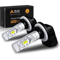 Alla Lighting 3800lm 889 881 LED Fog Light Bulbs Xtreme Super Bright 898 881 LED Bulb ETI 56-SMD LED 881 Bulb for Auto Motorcycle Cars Trucks SUVs Fog DRL Lights, 6000K Xenon White (Set of 2)