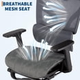 thumbnail image 4 of 3Rd Gen Ergonomic High Back Mesh Office Chair with Footrest, 4d Adjustable Armrests & Dynamic Lumbar Support, Reclining Tilt Function Rolling Casters Desk Chair for Home Office, Grey, 4 of 9