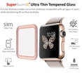 thumbnail image 3 of For Apple Watch Series 2 38 mm - SuperGuardZ 3D Curved FULL COVER Tempered Glass Screen Protector, Full Screen Coverage, Edge-To-Edge Protection [Rose Pink], 3 of 3