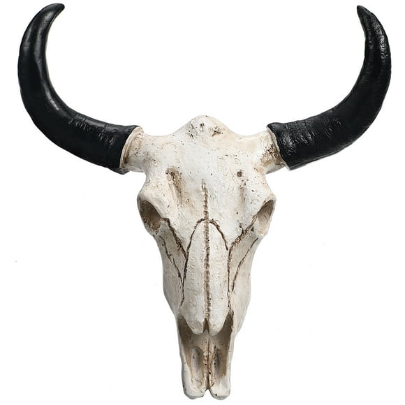 Cráneo de vaca de cuerno largo, animal, para colgar en la pared, regalos creativos de Halloween, artesanías, adornos