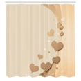thumbnail image 2 of Ambesonne Love Shower Curtain, Valentines Day Romance Print, 69"Wx84"L, Champagne Tan, 2 of 4