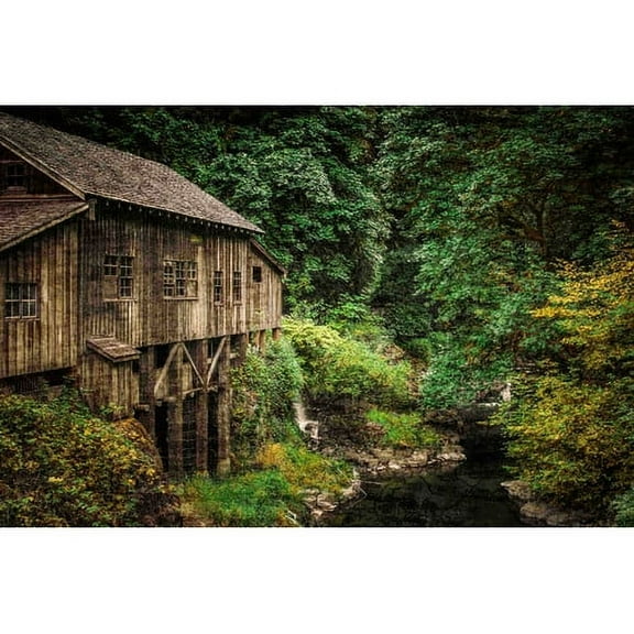 Marmont Hill "Cedar Creek Grist Mill" Painting Print on Canvas