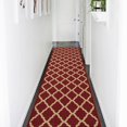 thumbnail image 3 of Ottomanson Ottohome Collection Non-Slip Rubberback Elegant Trellis Design Indoor Area Runner Rug, 3 of 7