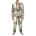 thumbnail image 3 of Balery Dutch Windmill Pijama para Hombre de Dos Piezas con Manga Larga, Conjunto de Dormir y Descanso Suave con Bolsillos-Large, 3 of 7