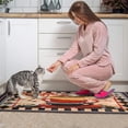 thumbnail image 4 of Coffee Farmhouse Plaid Kitchen Rugs and Mats Set Of 2,Kitchen Rugs Mats with Dirty Resistance,washable,water Proof,kitchen Rugs and Mats 17.7x24+17.7x48inch, 4 of 7