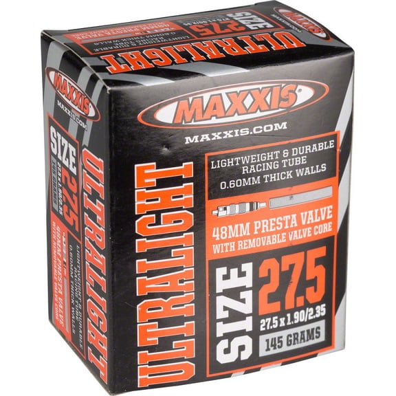 Maxxis Ultralight Tube 27.5 X1.9-2.3 PV48 Removable Valve Core