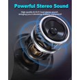 thumbnail image 4 of Altavoz Bluetooth inalámbrico: altavoz portátil con modos dinámicos de luz, altavoces Bluetooth resistentes al agua, compatible con reproducción de sonido estéreo envolvente, ligero para fiestas,, 4 of 5