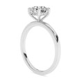 thumbnail image 4 of AFFY Solitaire Engagement Rings For Women, 1.10 Carat (ctw) Round Lab Created Moissanite Promise Ring For Her In 14k White Gold Over Sterling Silver | VVS1 Quality Ring Size-8.5, 4 of 5