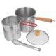 thumbnail image 2 of Stainless Steel Deep Fryer Pot With Basket Compact Size For Small Kitchen Space Frying Boiling 28.50X14.00X13.70CM 2Pcs, 2 of 4