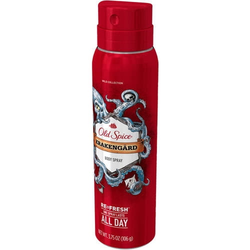 Old Spice Krakengard Body Spray for Men, 3.75 Ounces
