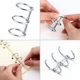 thumbnail image 3 of HTCM Metal Loose Leaf Binder Rings, Silver, 20 Count, 3 of 5