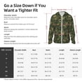 thumbnail image 5 of Gaeub Green Camouflage Skull Men's and Women's UPF 50+ Long-Sleeved Sun Protection Clothing, Fishing Shirt Long Sleeve Zip-Small, 5 of 7