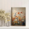 thumbnail image 2 of Qisvanset 12x16 Inch With Frame 2D Flat Wall Art Wild Flower Botanical Soft Field Home Wall Mural Decor, 2 of 8