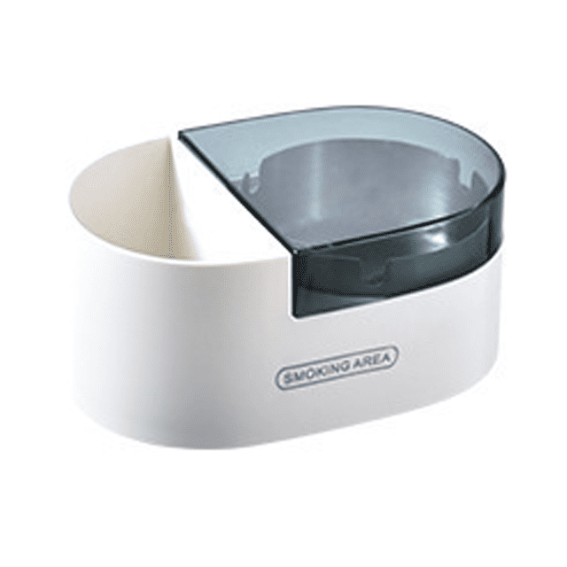 Cenicero para fumar montado en la pared o de mesa con tapa para cigarrillos, Cenicero a prueba de viento para fumadores, Cenicero para baño, Uso en interiores o exteriores MFZFUKR CPB-US-WZY127-4