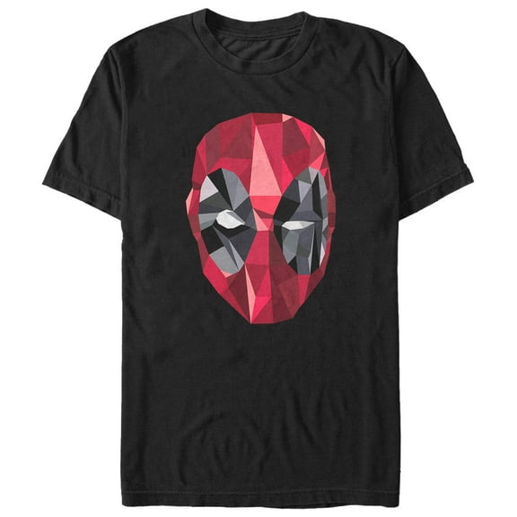 Men's Marvel Geometric Deadpool  Graphic Tee Black 2X Large