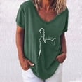 thumbnail image 2 of Blusa de manga corta con estampado informal a la moda para mujer Fridja ghk803, 2 of 4