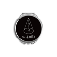thumbnail image 1 of math kowledge Miroir compact Circulaire volume Manuel Rond portable de Poche en Verre, 1 of 3