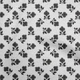 thumbnail image 1 of oneOone Georgette Viscose White Fabric Block Sewing Craft Projects Fabric Prints By Yard 42 Inch Wide-XG, 1 of 5