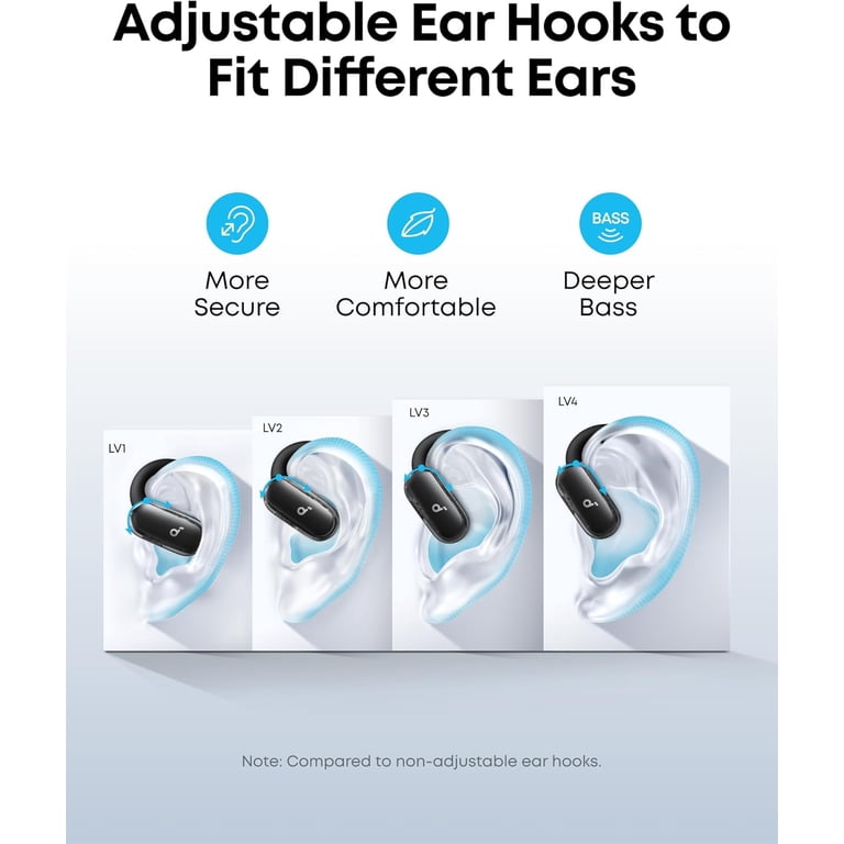 Soundcore V40i by Anker, Open-Ear Headphones, 4 Adjustable