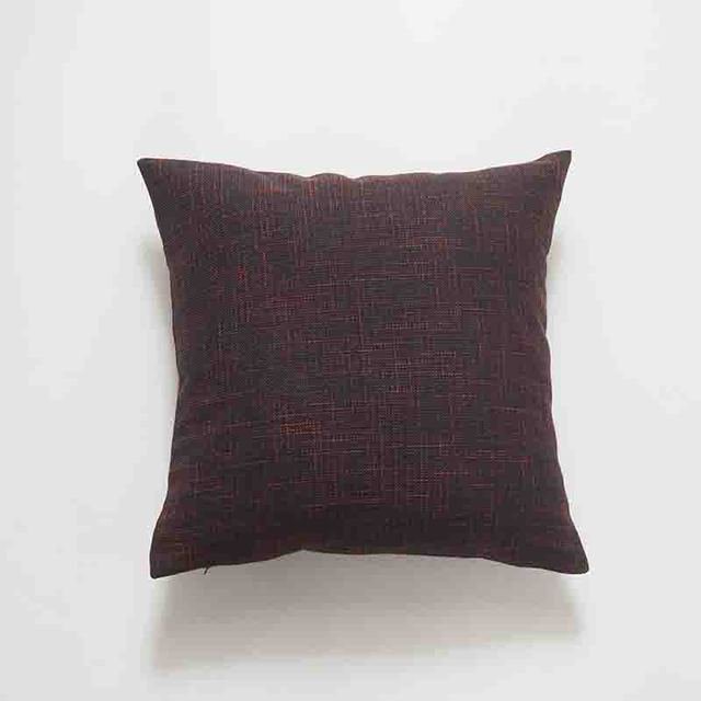 Home Decorative Pure Color Cotton Hemp Tassel Pillow Cover For Home Simple Art Style Square Pillow Cushion Cover Without Core