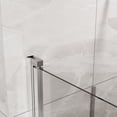 thumbnail image 6 of Shower Door Goodyo 34"x 72" Bifold Frameless Glass Shower Door 1/4 inch Tempered Clear Glass Pivot Swing Shower Panel in Chrome Finish, Foldable,Glass Shower Door, 6 of 6