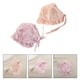thumbnail image 2 of 2 gorros de encaje para bebé, gorros de protección solar para niña (rosa, naranja), 2 of 5