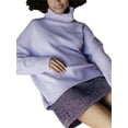 thumbnail image 2 of Liacowi Women Juniors Knitted Turtleneck Sweater Long Sleeve Pullover Retro Jumpers Tops Fall Loose Knitwear for Teen, 2 of 8