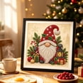 thumbnail image 6 of IPEWLEX Christmas Theme Full Round Drill Diamond Art Kit for Wall Decor & Holiday Gift, Vintage Holiday Patterns with Layered Visual Effect, Easy for Beginners, Includes Tools & Extra Beads, 6 of 7
