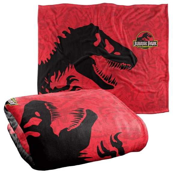 Jurassic Park 25Th Anniversary Officially Licensed Silky Touch Super Soft Throw Blanket 50' x 60'