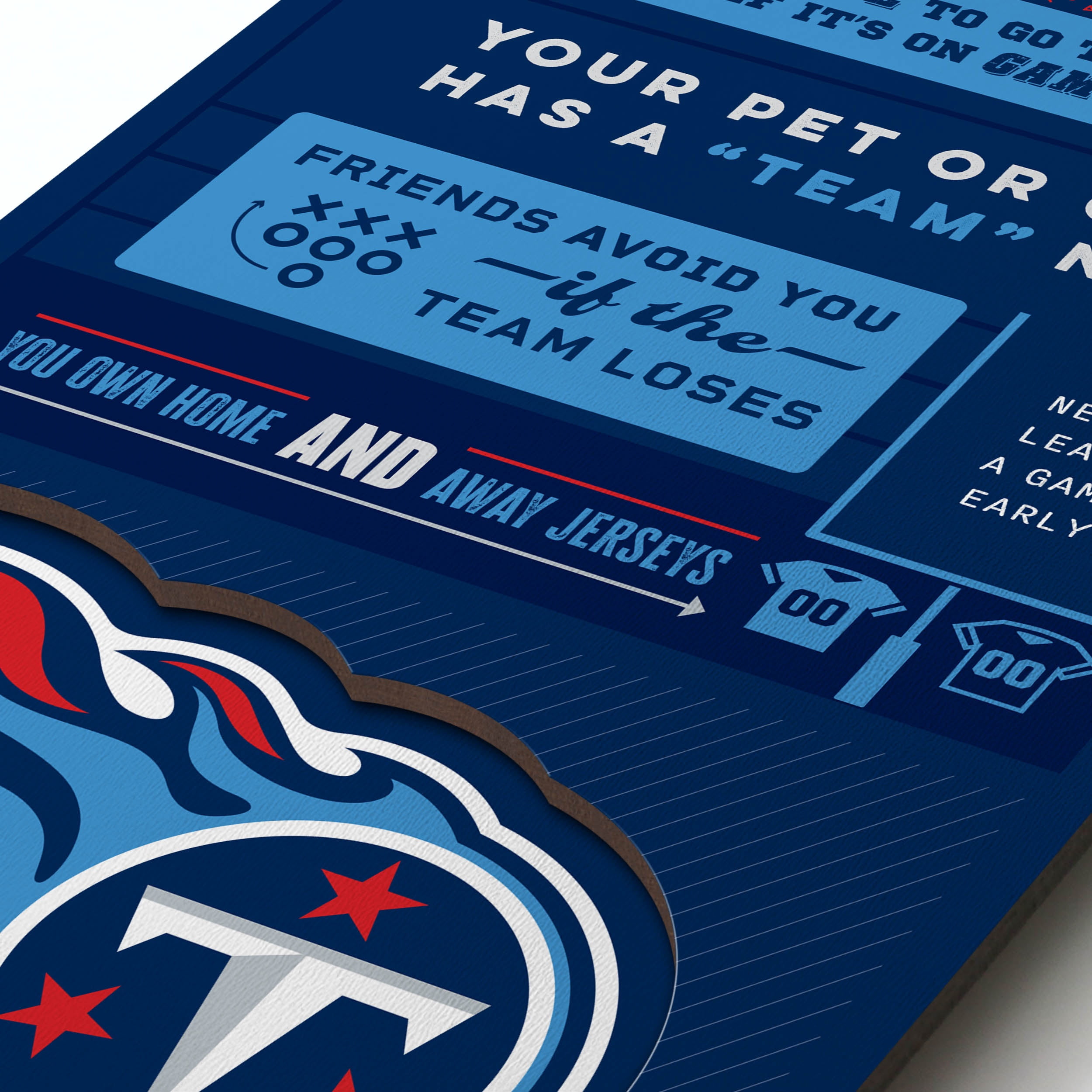YouTheFan NFL Tennessee Titans 3D Top 10 Wall Art