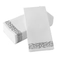 thumbnail image 2 of 50 toallas de mano desechables, servilletas suaves absorbentes duraderas para primera , para , cocina, de cumpleaños Plata perfecl Papel Desechable, 2 of 4