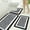 Black, variant on 3-Piece Extra Large Bathroom Rug Set - Plush Microfiber Absorbent Shower Rugs with U-Shaped Toilet Mat, Non-Slip Washable Bath Mats for Home Bathroom Use