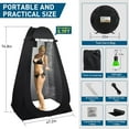 thumbnail image 5 of Thallike Outdoor Portable Toilet Set with Pop-Up Privacy Tent,Folding Toilet Potty for Adults Load Capacity of 400 lbs,LED-Light Camping Bathroom for RV Travel, 5 of 7