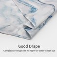 thumbnail image 5 of Small Stall Shower Curtain 36 x 72, Blue Marble Half Size Shower Curtain, Modern Abstract Narrow Shower Curtain for Bathroom Decor, 36 inch Light Blue Fabric Shower Curtain, 5 of 6