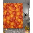 thumbnail image 2 of Halloween Fall Floral Shower Curtain Set ，Waterproof Fabric Shower Curtains Shower Curtains for Bathroom,Bathroom Decor 54x"78", 2 of 6