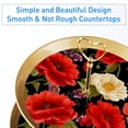 thumbnail image 2 of Fragmented Flowers Dessert Table Organizer Stand with Plastic Discs and Iron Pillars, 32cm Height, Plates 21cm/24cm/27cm, 2 of 6