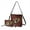 Pug Dog Sunflower, variant on ZUXONGSY Black Cat Gift Print Women's Crossbody Bag 3-in-1 Set with Matching Makeup Pouch and Lipstick Keychain, Bucket Purse with Cosmetic Bag Gift