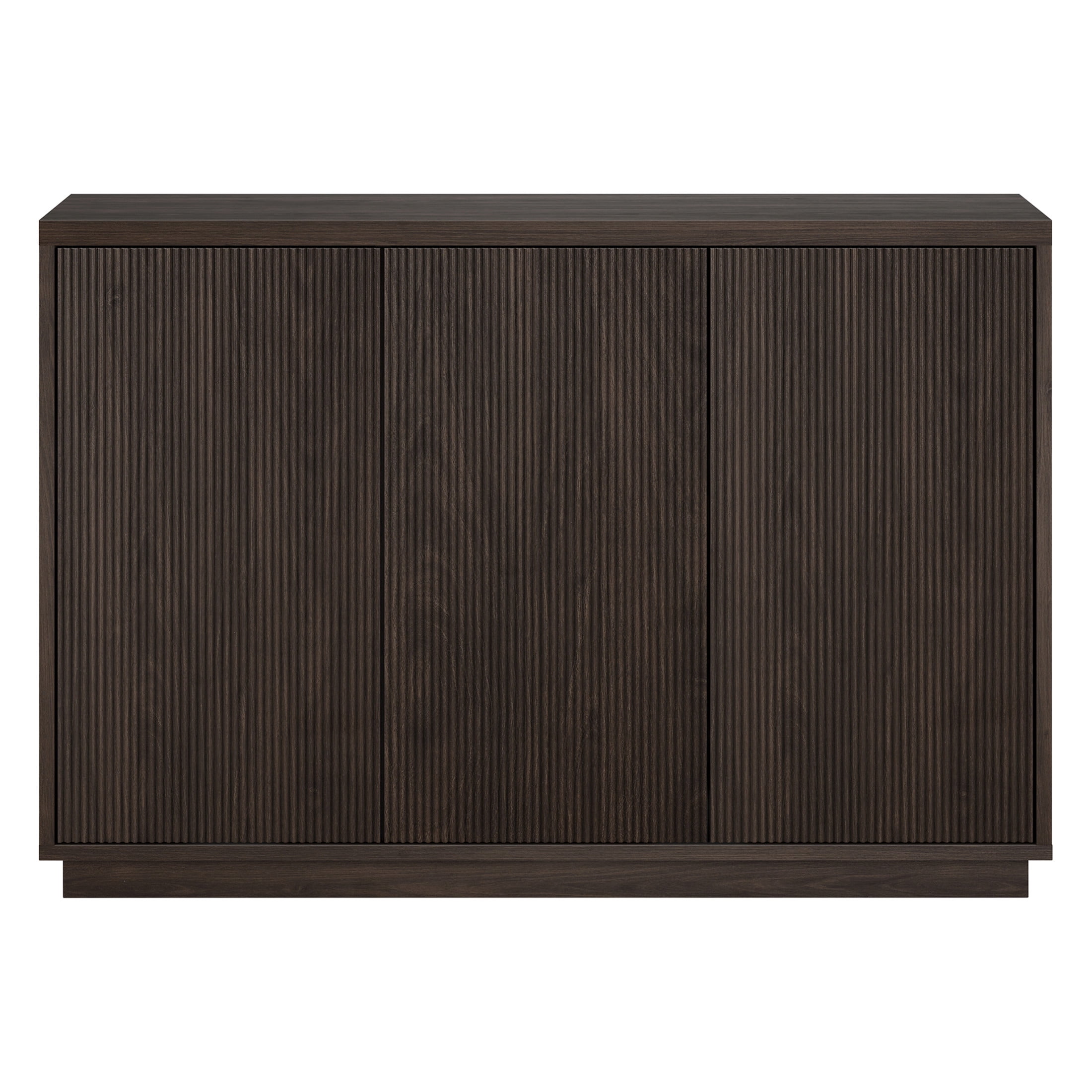 Evelyn&Zoe Modern/Contemporary 48" Wide Alder Brown Buffet Table