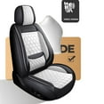 thumbnail image 4 of WZTO Car Seat Cover Full Set, Leather Car Seat Cover, Car Seat Cushion, Nappa Leather Seat Covers Car Seat Front Rear Seat Covers Set of 5 Car Interior Accessories Protector Fit Most Cars, 4 of 9